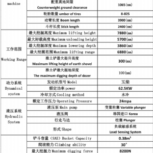100型輪式挖掘機